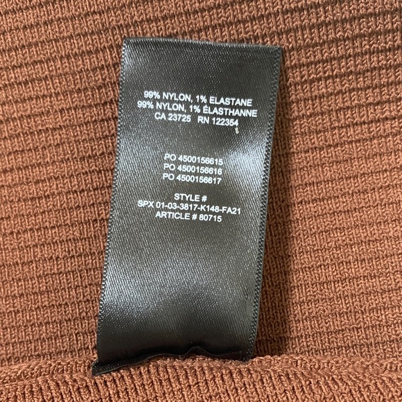 Babaton Women’s Sculpt Knit Muscle Tank‎ Brown Bodycon Small - Picture 6 of 7